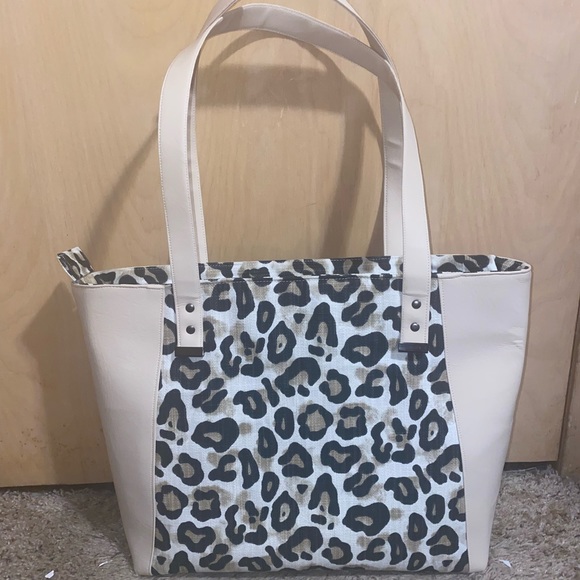 Homemade Leopard Print Everyday Tote Bag Purse - Picture 2 of 5